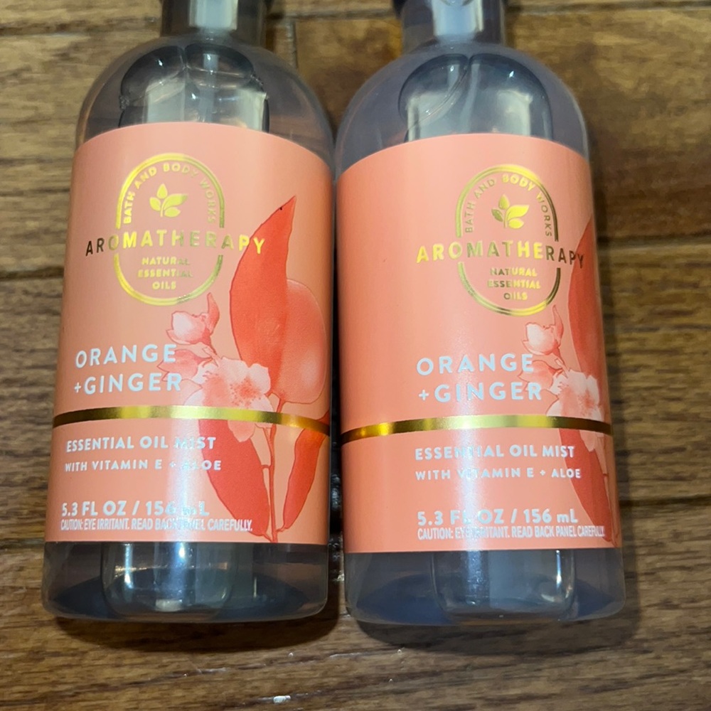 BBW AROMATHERAPY 2pk Essential Oil Mist ORANGE GINGER - Picture 2 of 2